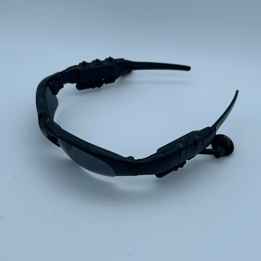 Wireless Sport Sunglasses with Built-In Bluetooth Headset - Black